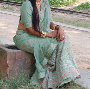 Thread Work Bridal Lahenga...