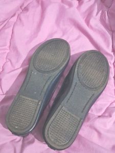Bow Ballerinas , Dark Blue Footwear .