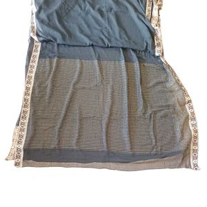 Light Weight Chiffon Saree With Zari Border