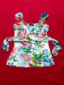 Women Floral Sleeveless Top – Size 36