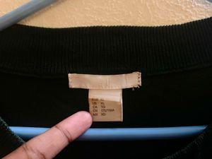 H&amp;M Emerald Green Sequens Sweater Top