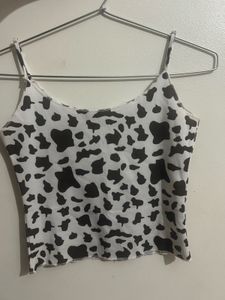 Cow Print Cami Top