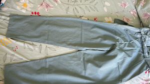 High Waist Blue Pants