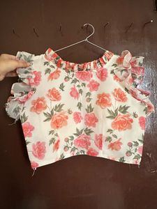Floral Ruffle blouse