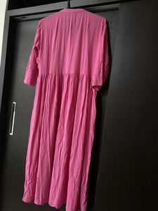 Ethnic Gown Rose Pink Colour