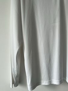 Puma White Long Sleeve Polo - Size Large