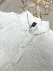 THREAD WORK WHITE SHIRT✨