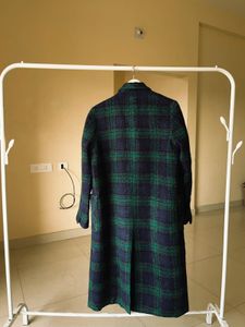 Stylish Plaid Overcoat
