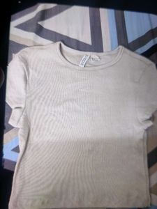 Beige H&amp;M Top