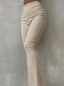 Soft Cream Flare Pants
