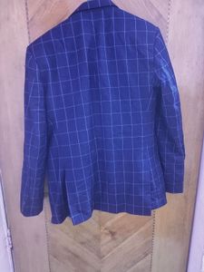 Blue Man Plaid 3 Peice Suit