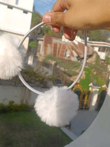 Pompom Hairband For Kids Girls