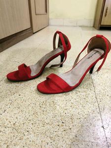 Red Strappy Heels