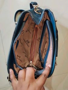 Women Marks Blue Tote Bag
