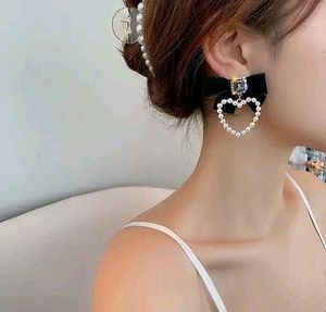Destiny Jewels Gold Plated Korean Style Black Bow