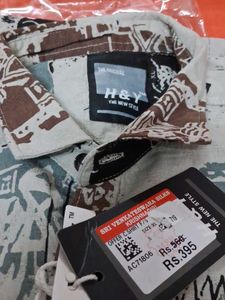 Grey H&amp;Y Patterned Shirt