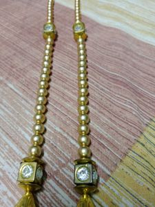 Pearl And Gold Tone Necklace