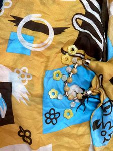Fashion Beads Pendant Scarf Necklane Stole Dupatta Stoles Muffler Wrap Scarves