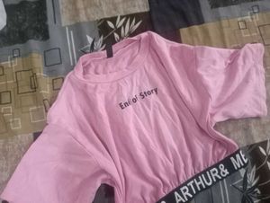 Pink End of Story Crop Top