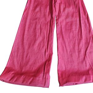 Regular Fit Pink Palazo Pant