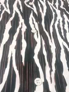 Zebra Print Shirt Dress