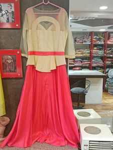 Pink &amp; Beige Party Dress