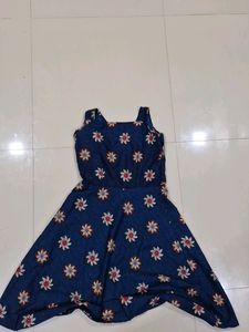 A Blue One Piece Dress