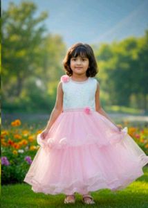 Adorable Pink Tulle Party Dress