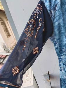 Pakistani Suit Blue Shaded Dress