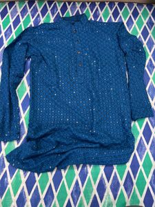 Blue sequin Kurta