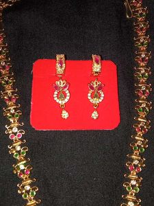 Haaram With Two Set Of Matching Earrings