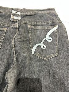 Dark Brown Jeans Retro Style