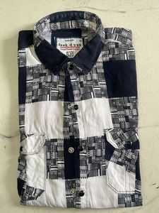 Abstract Print Button-Down Shirt