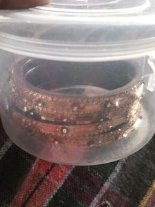 Set of 4 Brown Bangles