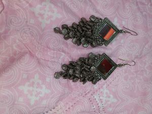 Silver Daily Wear Long Earings