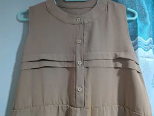 Khaki Mid Dress