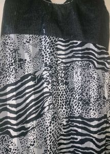 Sequin &amp; Print Dress