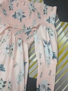 Floral Print Smocked Dress