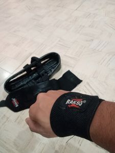 Combo Of Skating Helmet And Wrist Support