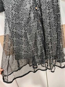 Black Net Kurta