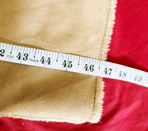 Very Shiny Fabric Full Length Suede Leather