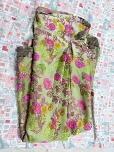 Floral Print Ready To Wear Saree