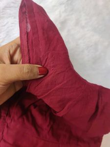 COTTON SAREE &amp; BLOUSE