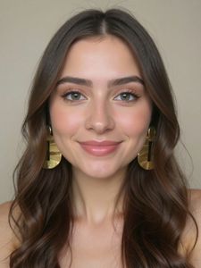 Anti Tarnish Golden Dangler Earrings