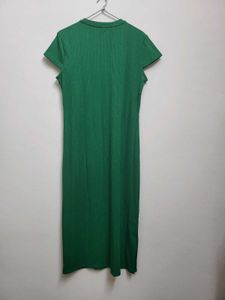 Green Midi T-Shirt Dress