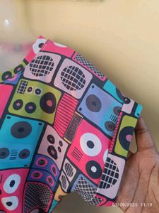 Large size Funky Graphic Print Tee