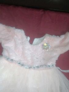 Pink Dress with Rhinestone Detail