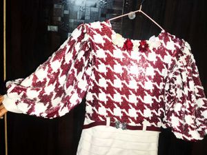 Girls Partywear Sequence Mini Dress