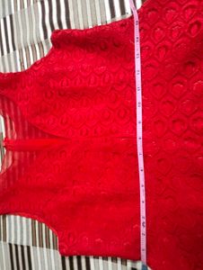 💅Sweetheart Red Fit&amp;Flare Net Dress💅