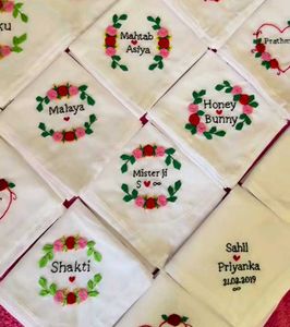 Embroidered Name Hankies - Personalized Gift